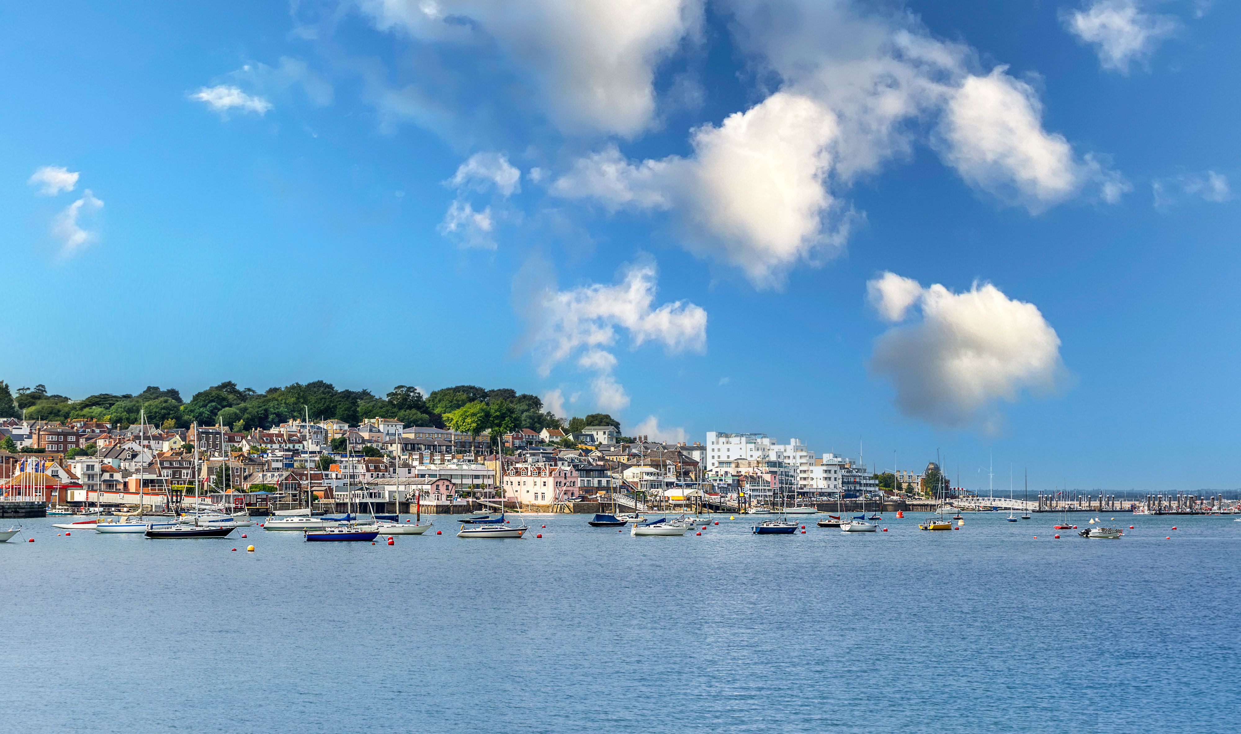 Cowes port view
