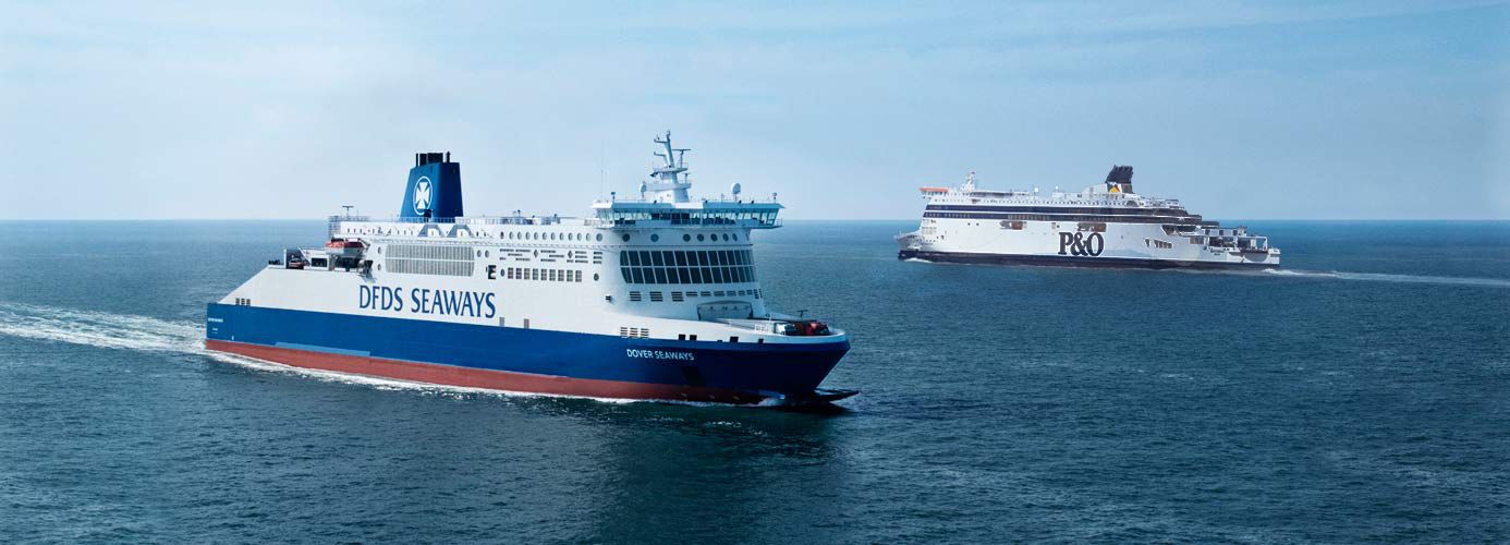 DFDS and P&O ferry