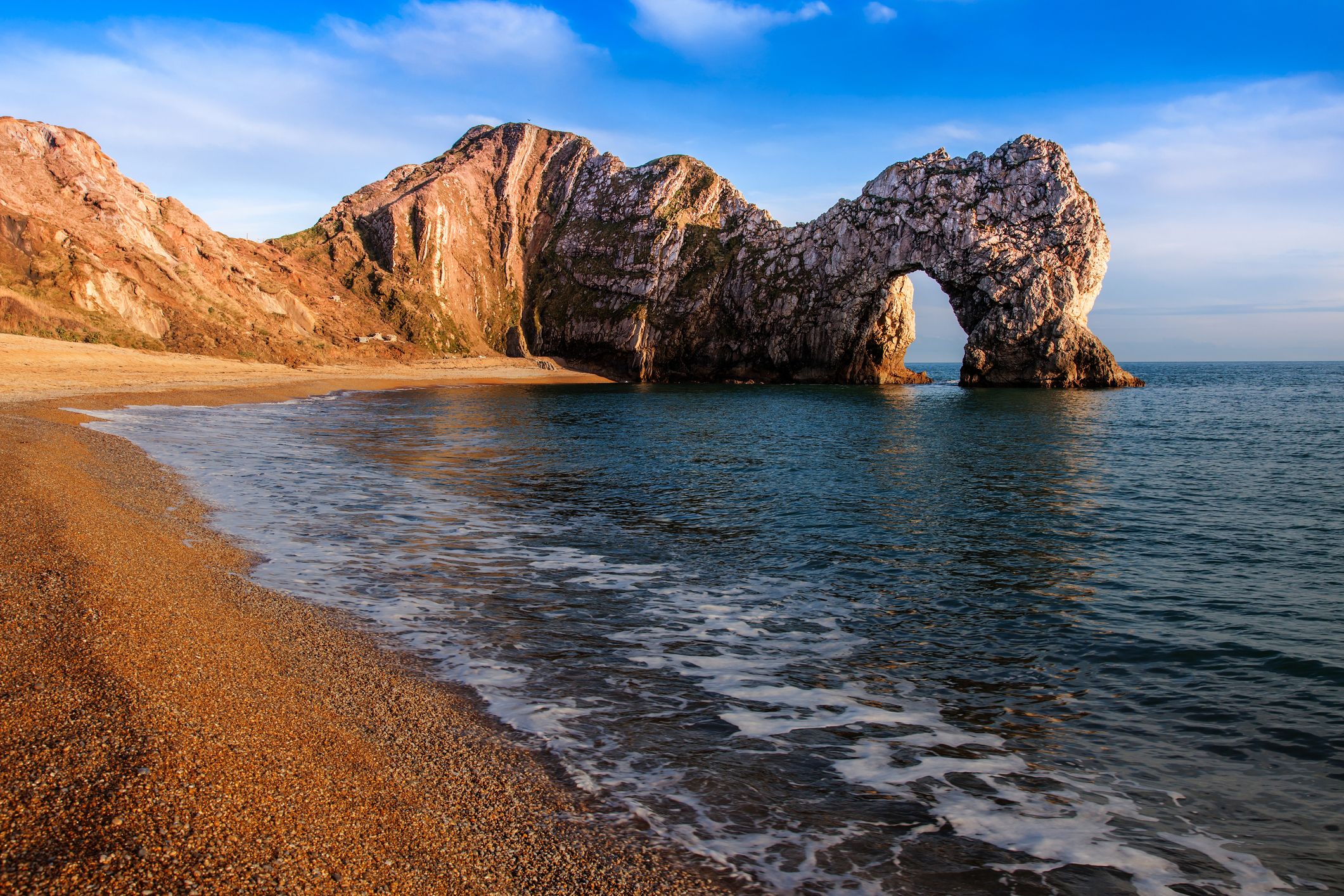 Durdle Dor a rock arch off the Jurassic Coast Dorset England
