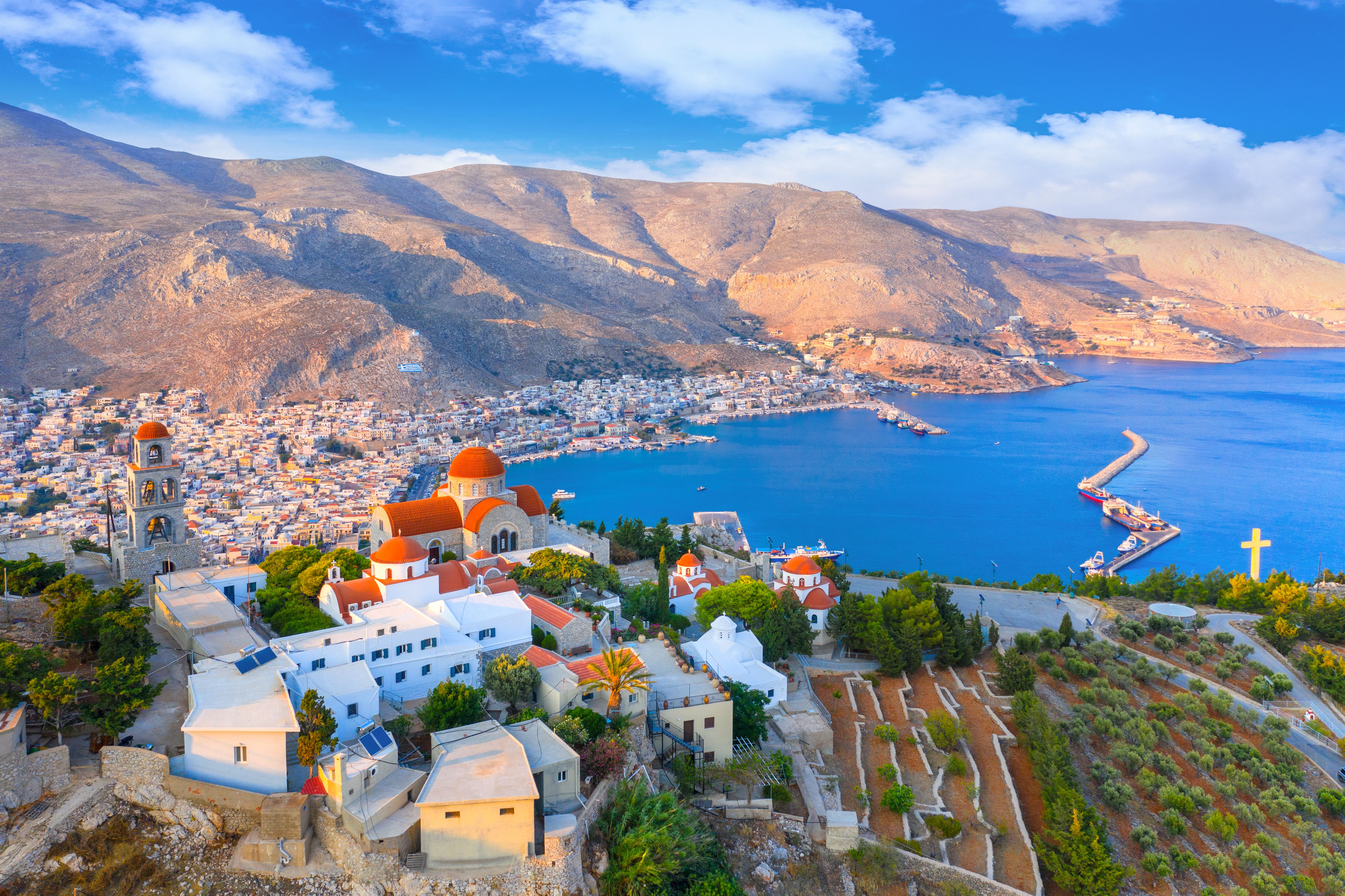 aerial view of Kalymnos