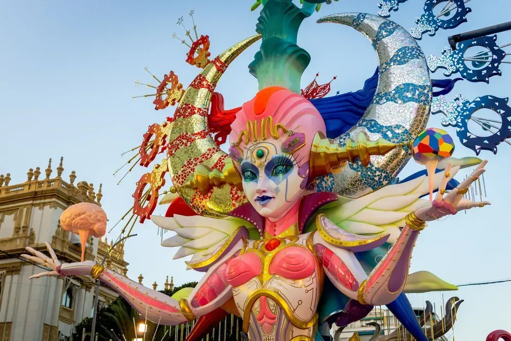 esculturas en el Festival de Las Fallas
