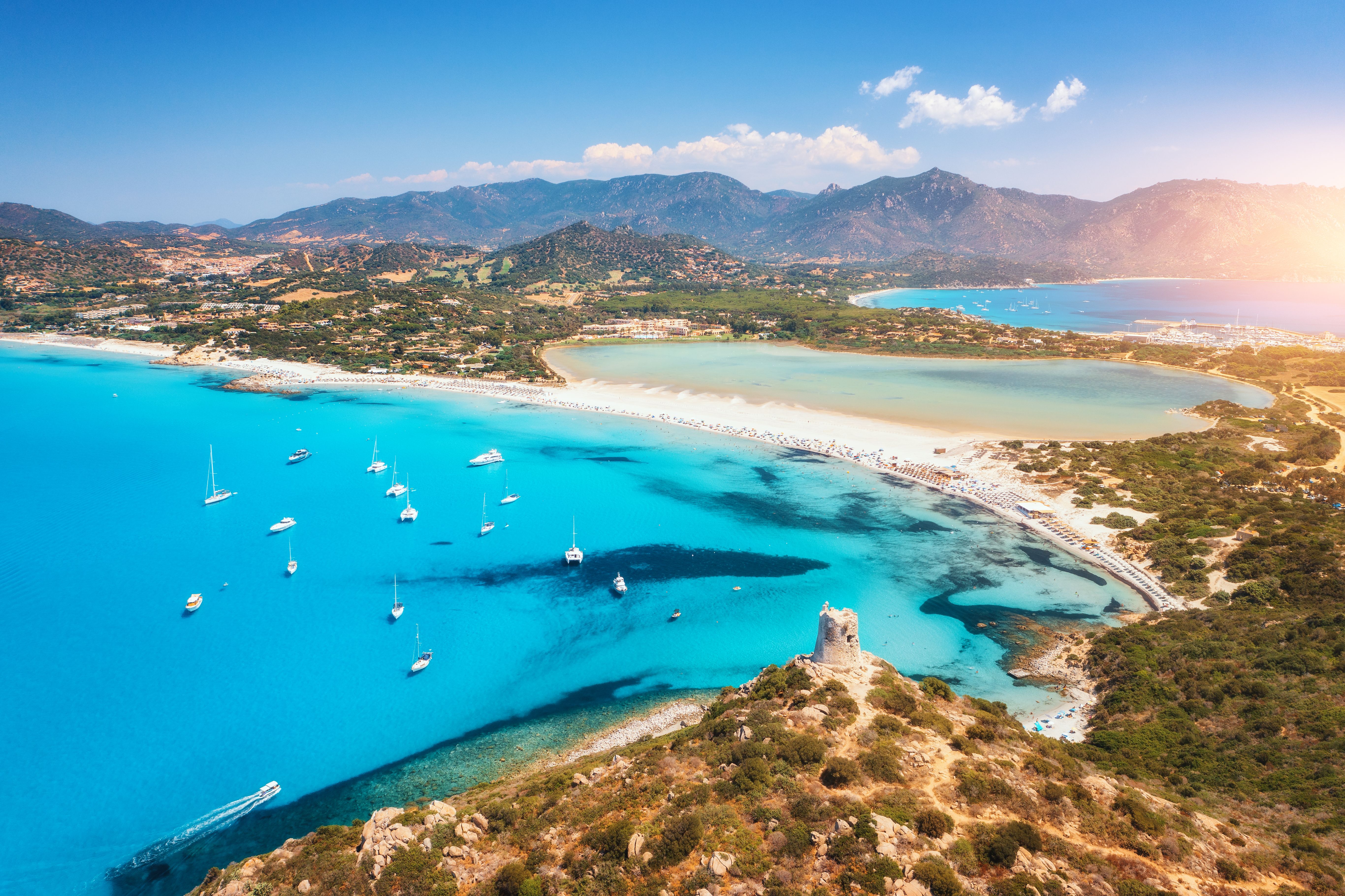 Porto Giunco beach in Sardinia