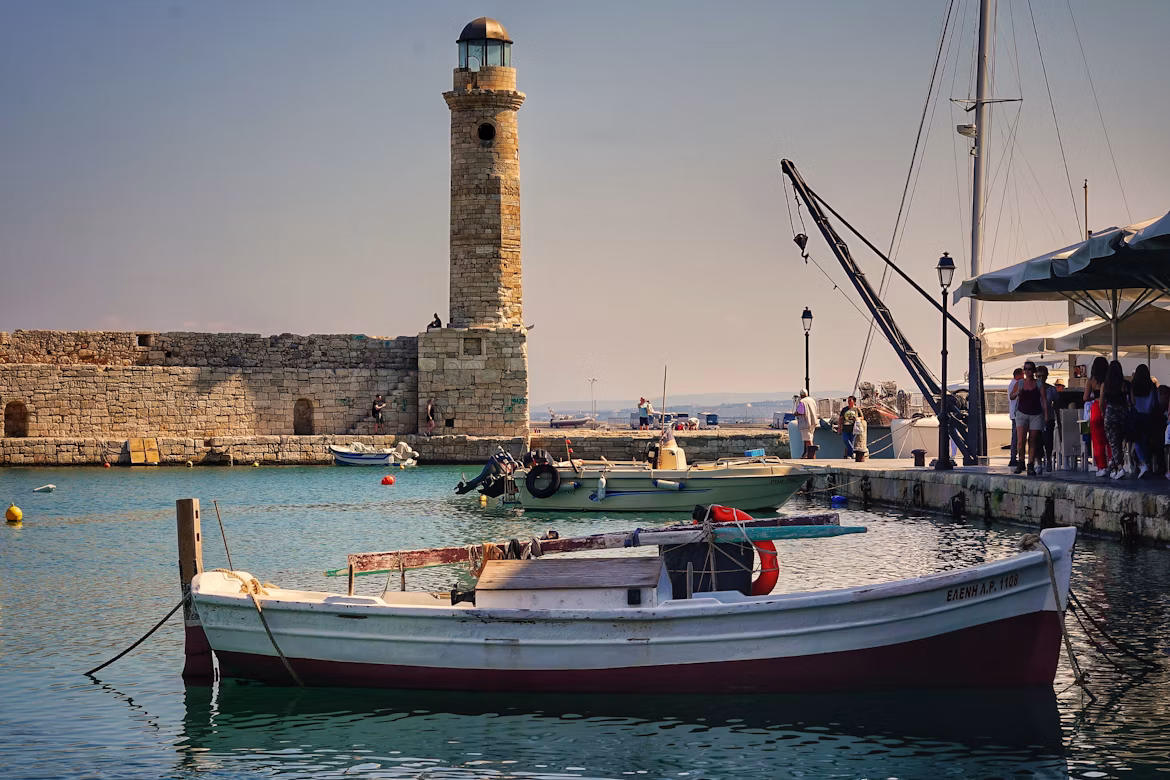 Venetian harbour in Rethymno
