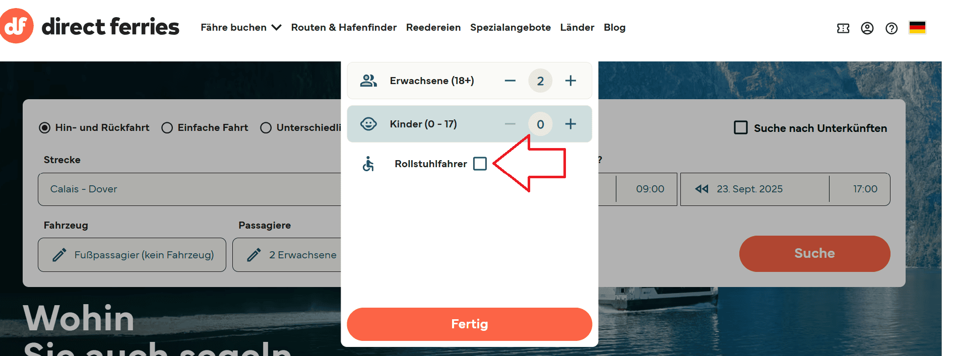 Ein Screenshot zeigt, wo Sie die Option 