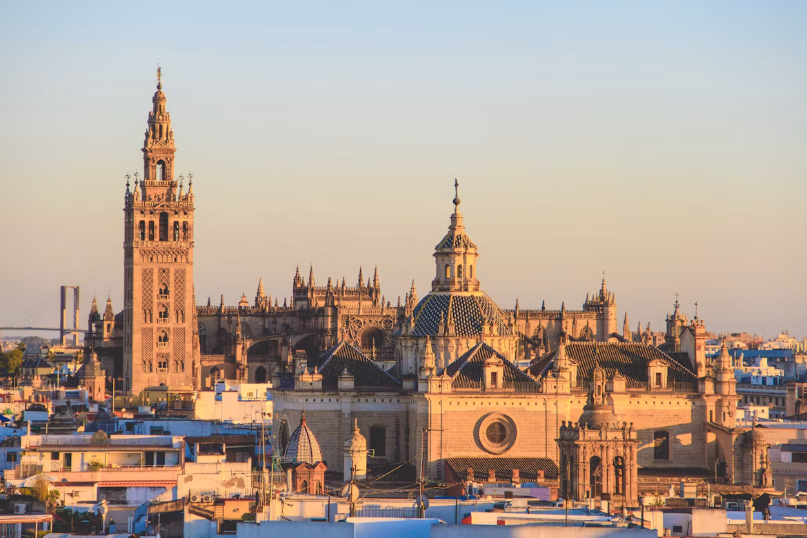 Seville at sunset