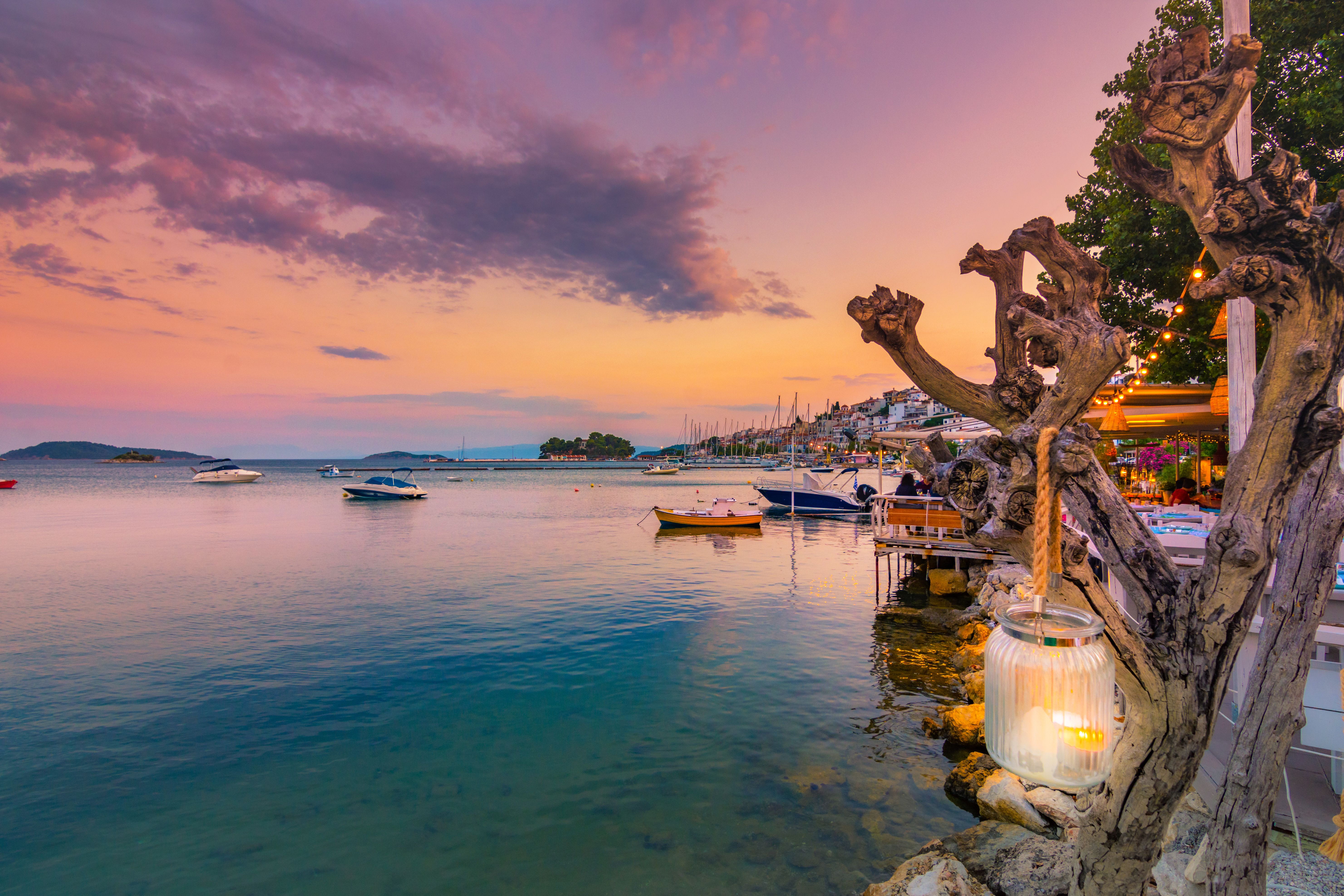 Skiathos at dusk