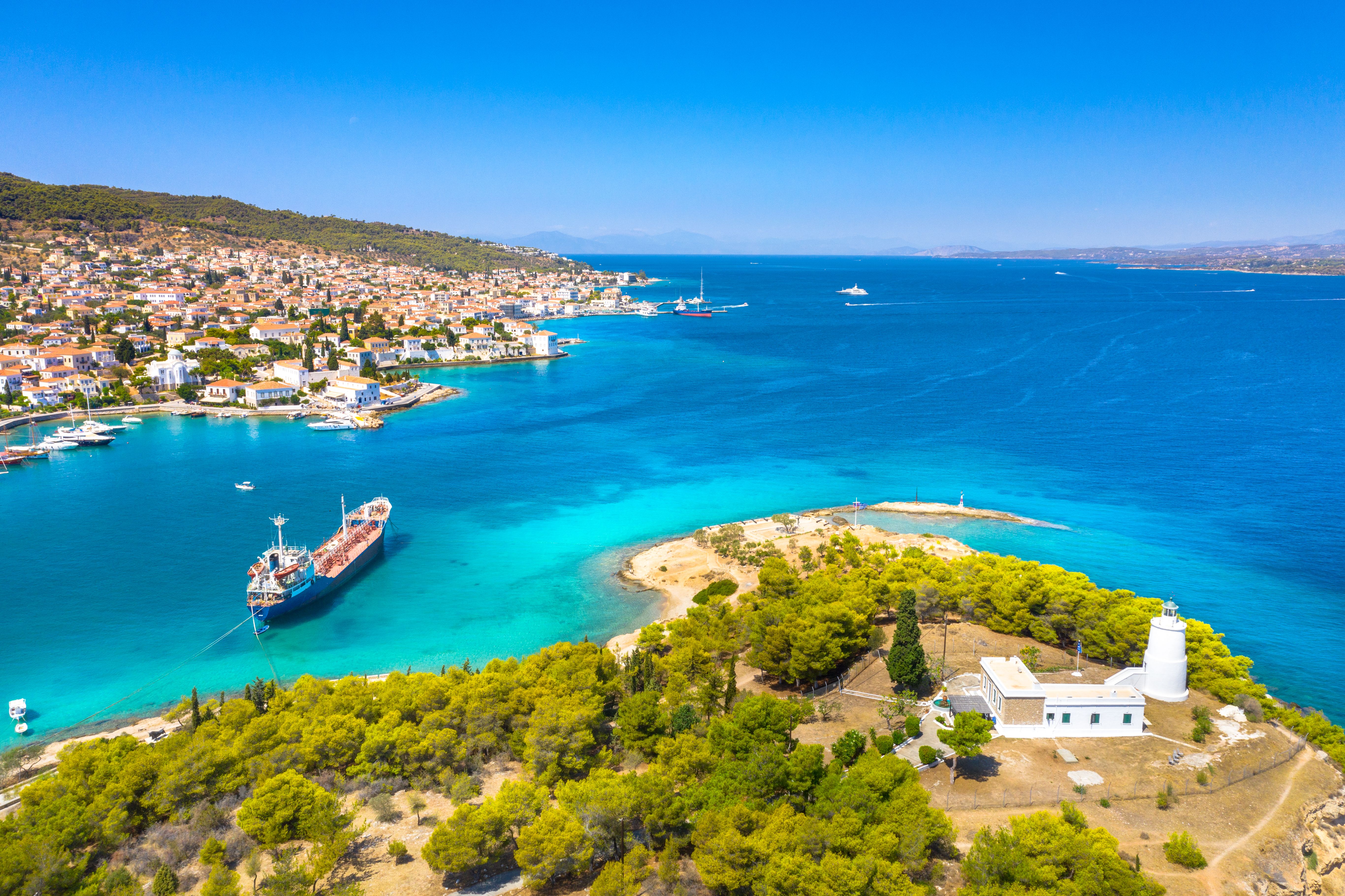 coastline of Spetses