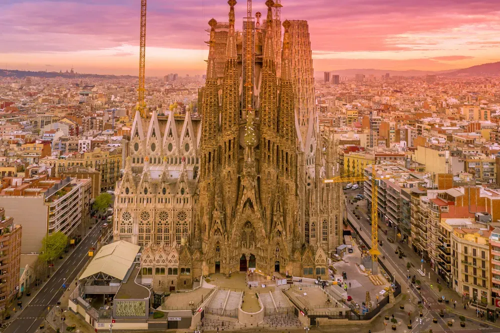 the Sagrada Familia in Barcelona