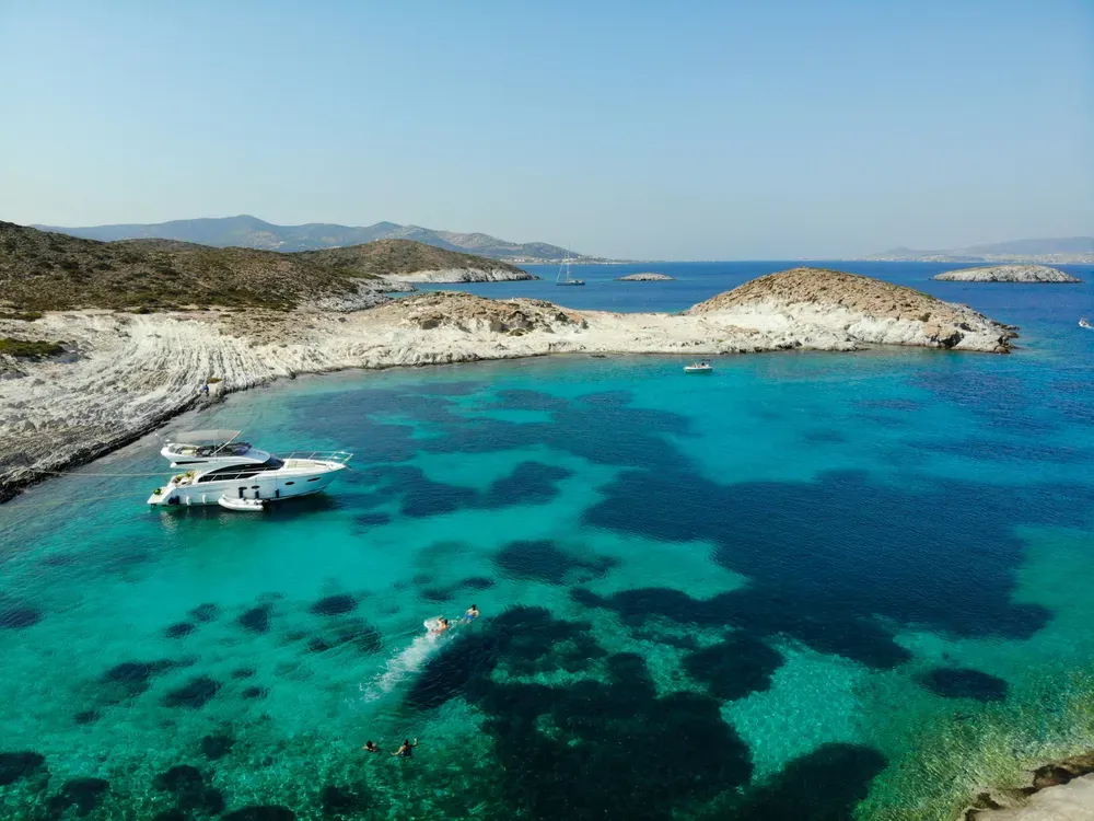 The turquoise waters of Antiparos