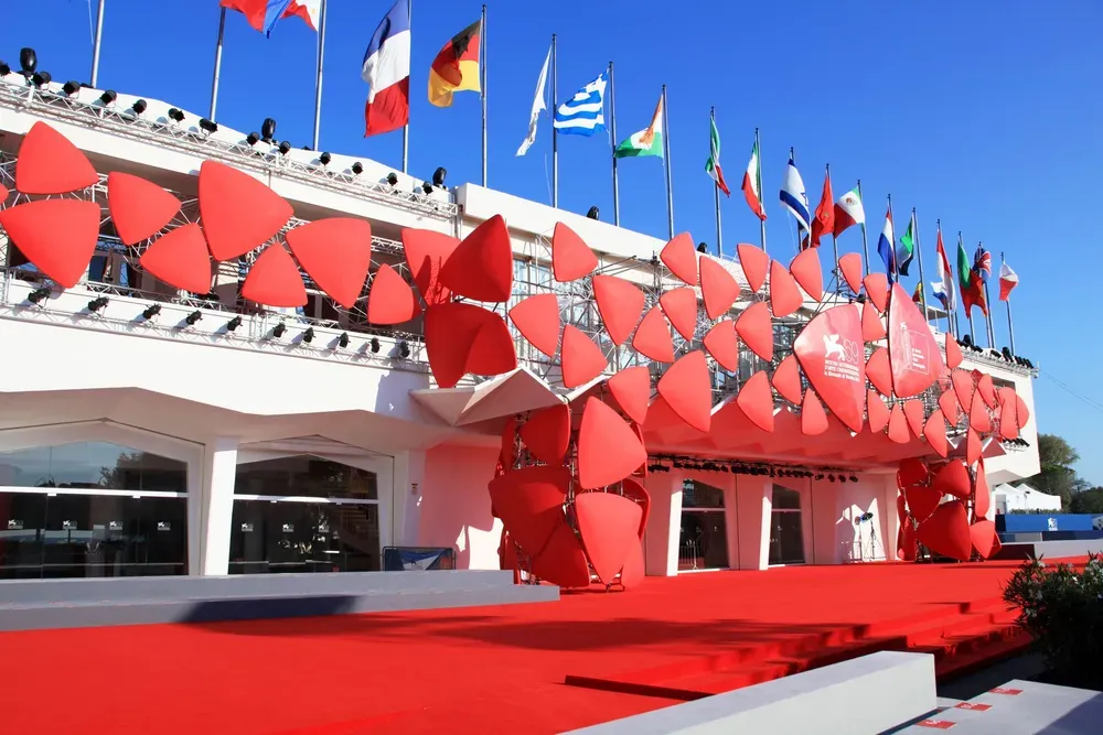 The venue for one of the red carpet events at Venice Film Festival