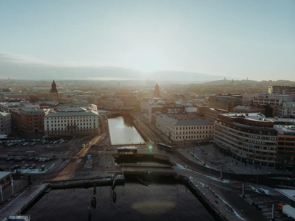 aerial view of Gothenburg