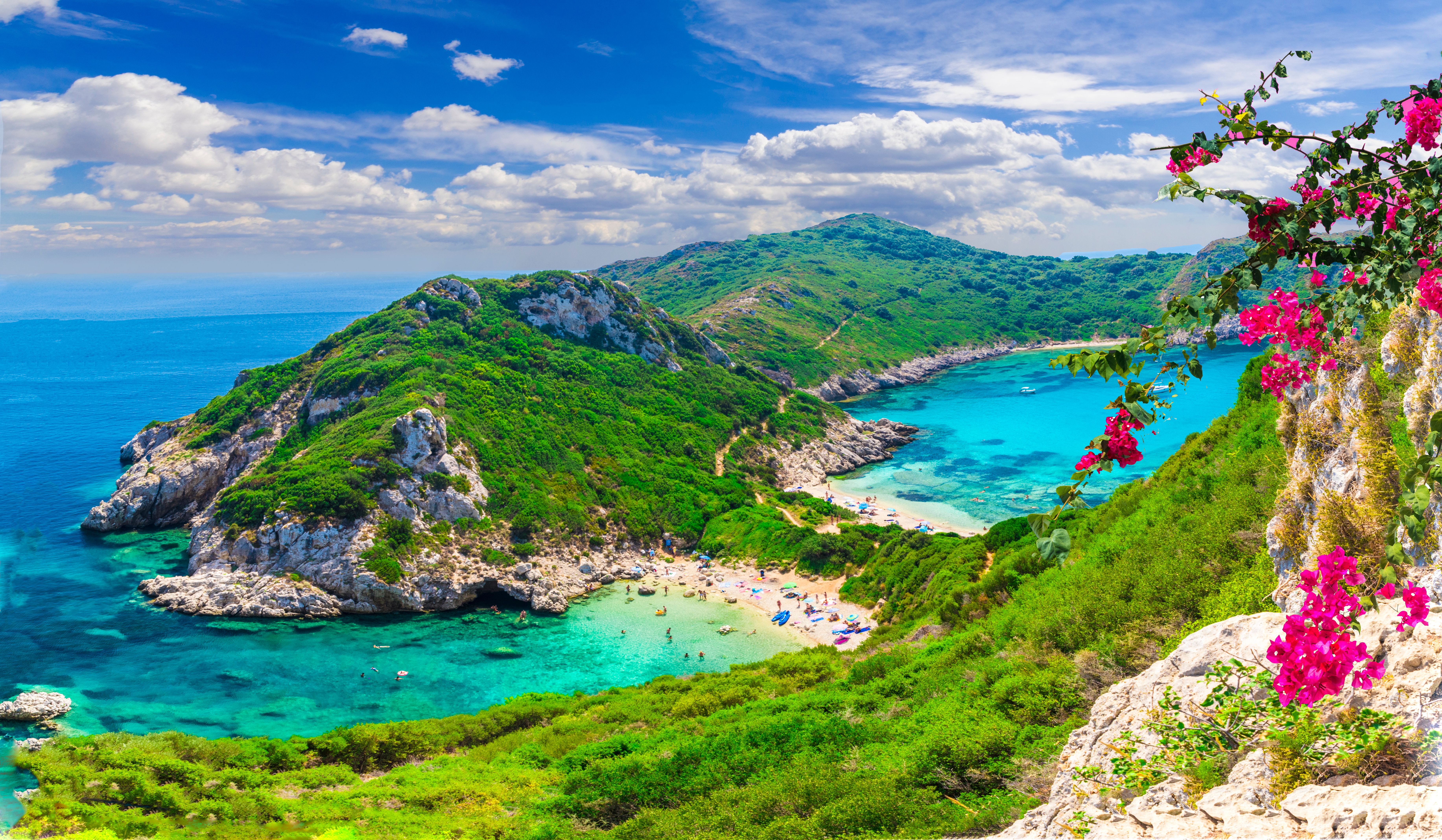 porto timoni beach in corfu