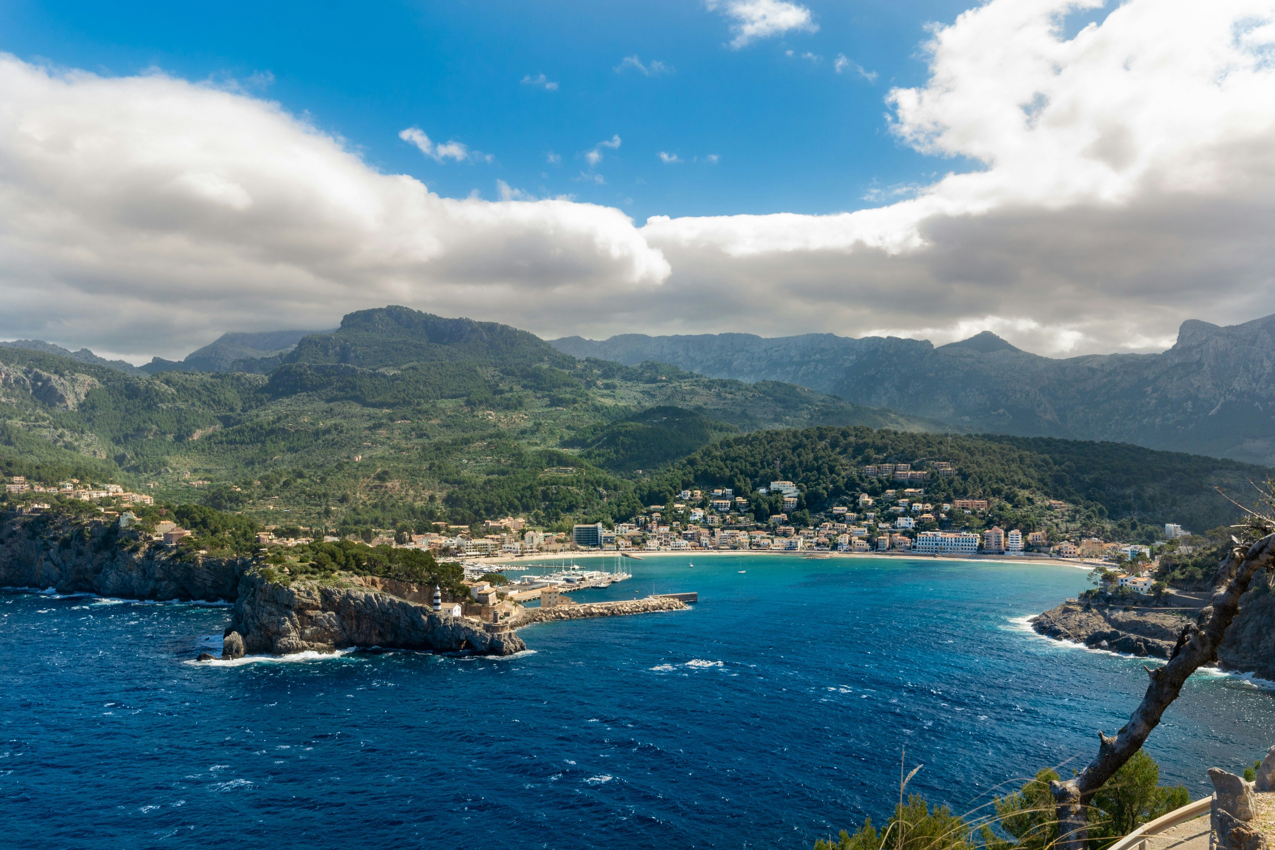 aerial view of Port de Sóller