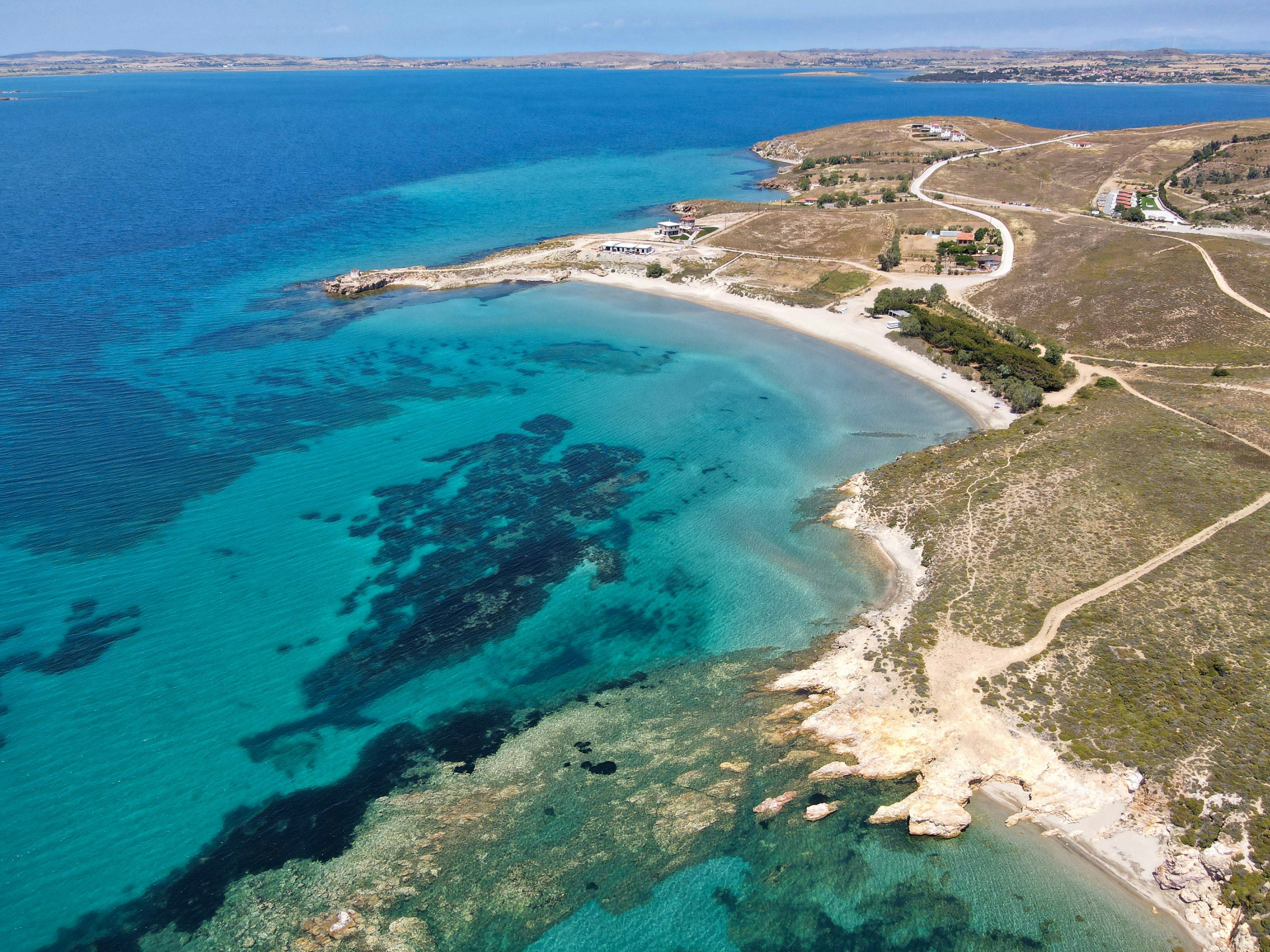 Fanaraki beach on Limnos island