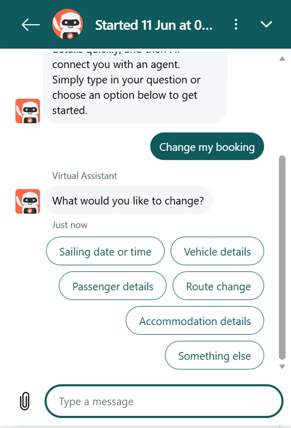 directferries virtual assistant
