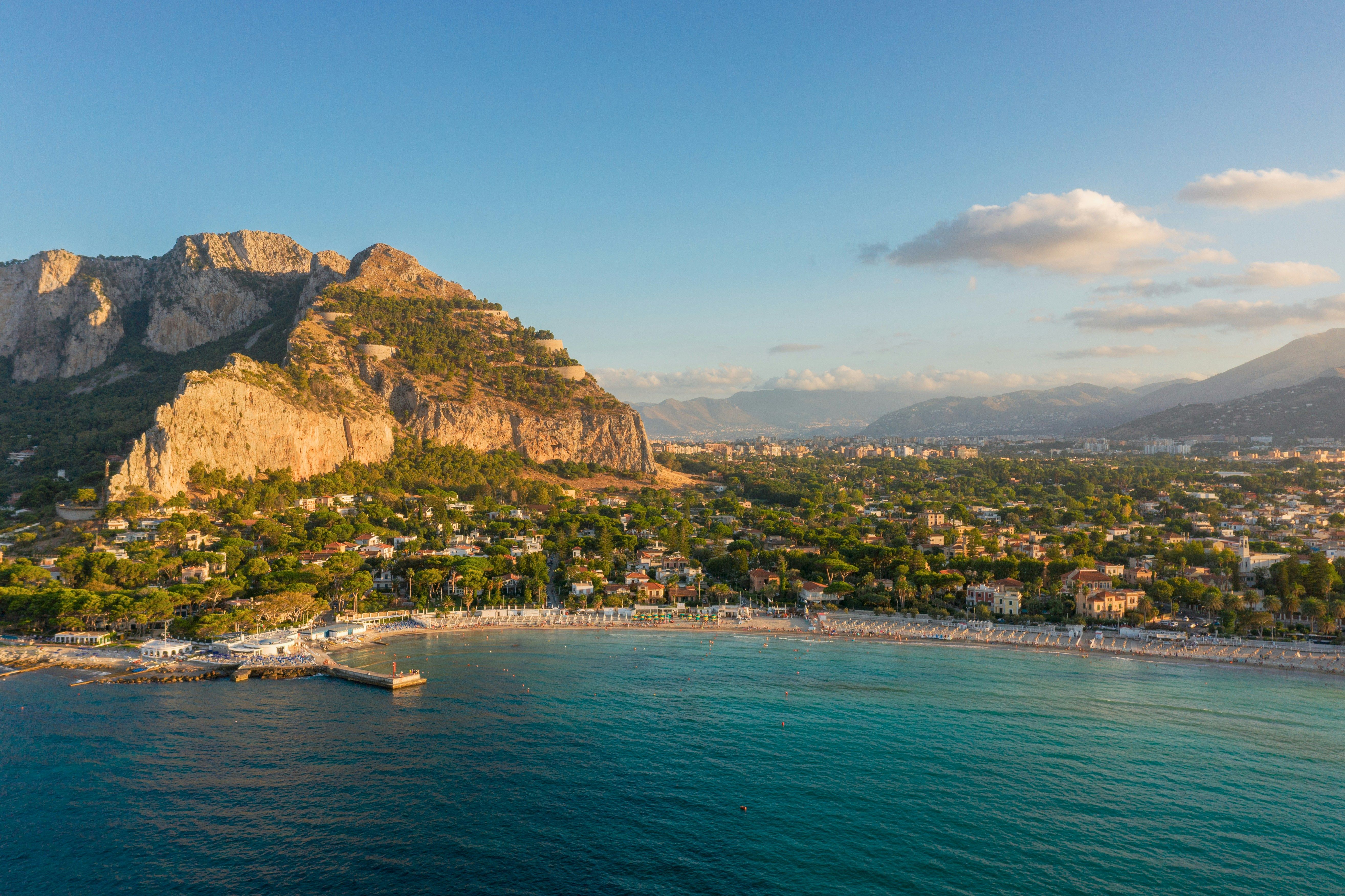 Mondello beach in Palermo