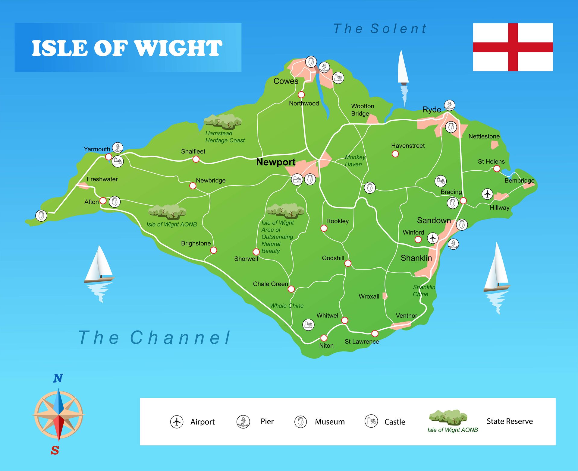 isle of wight map