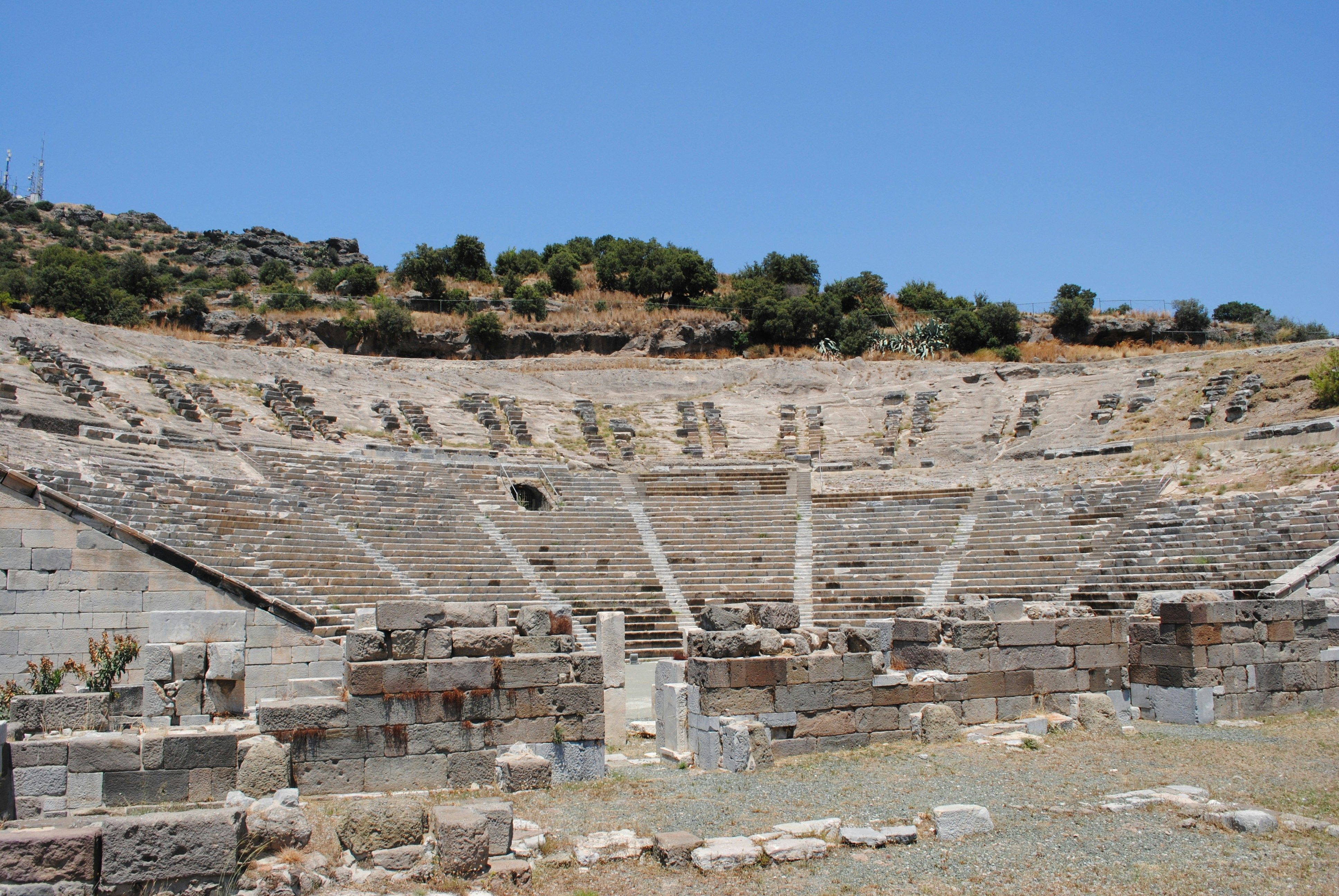 Het theater van Halicarnassus in Bodrum