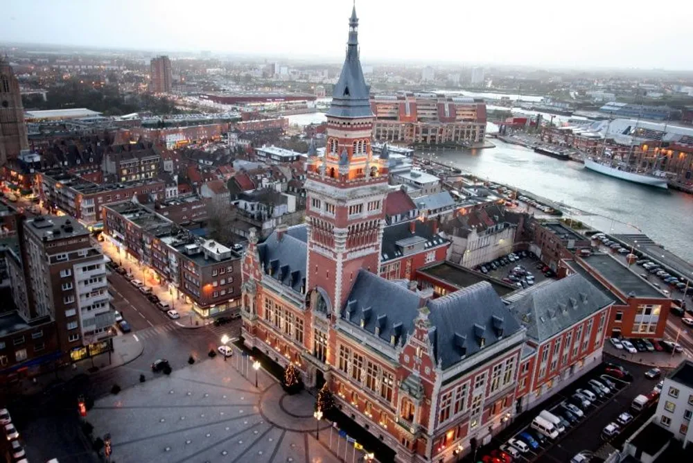 aerial view of Dunkirk