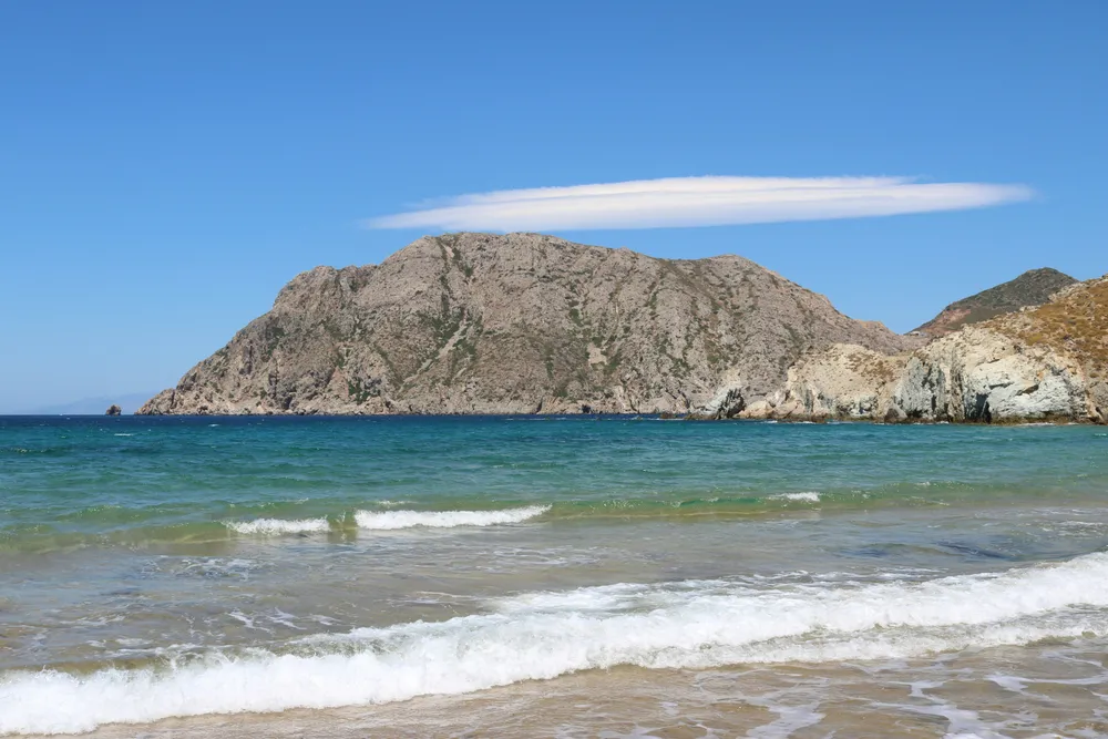 mountain next to the sea