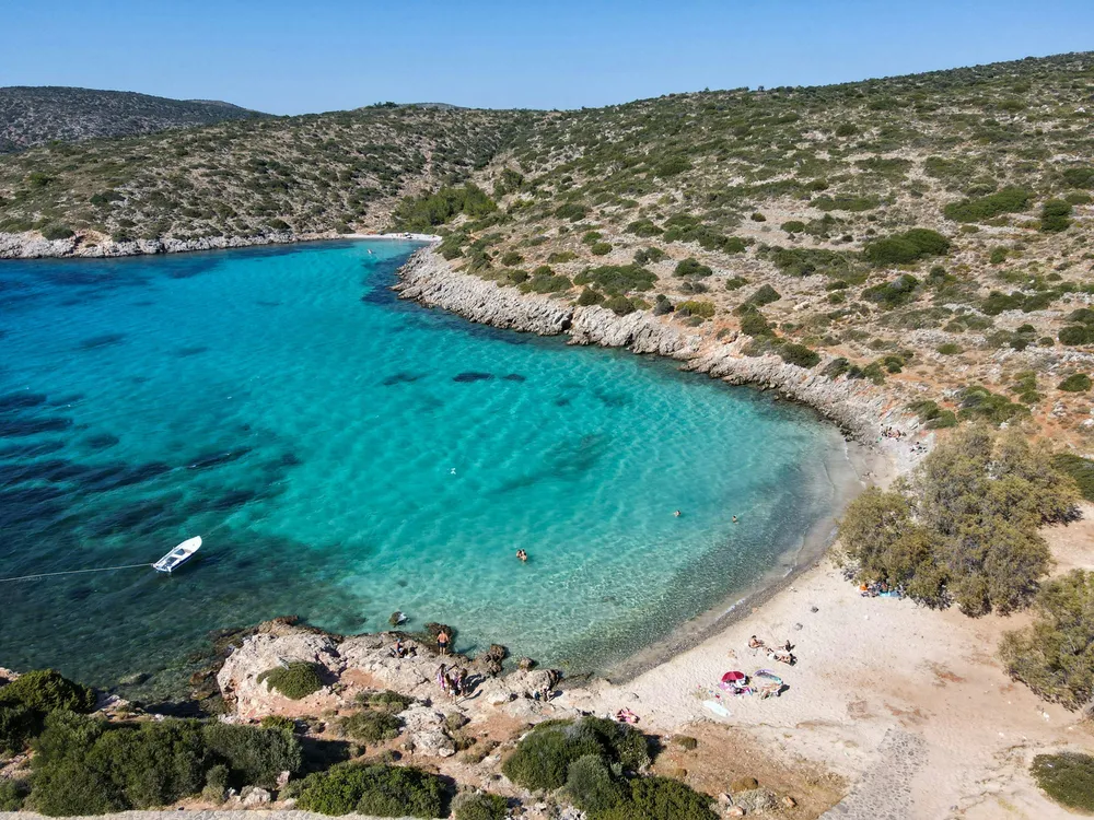 Agia Dynami beach in Chios island