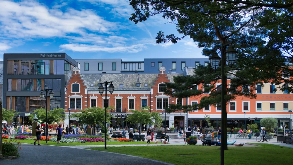 The town square of Kristiansand