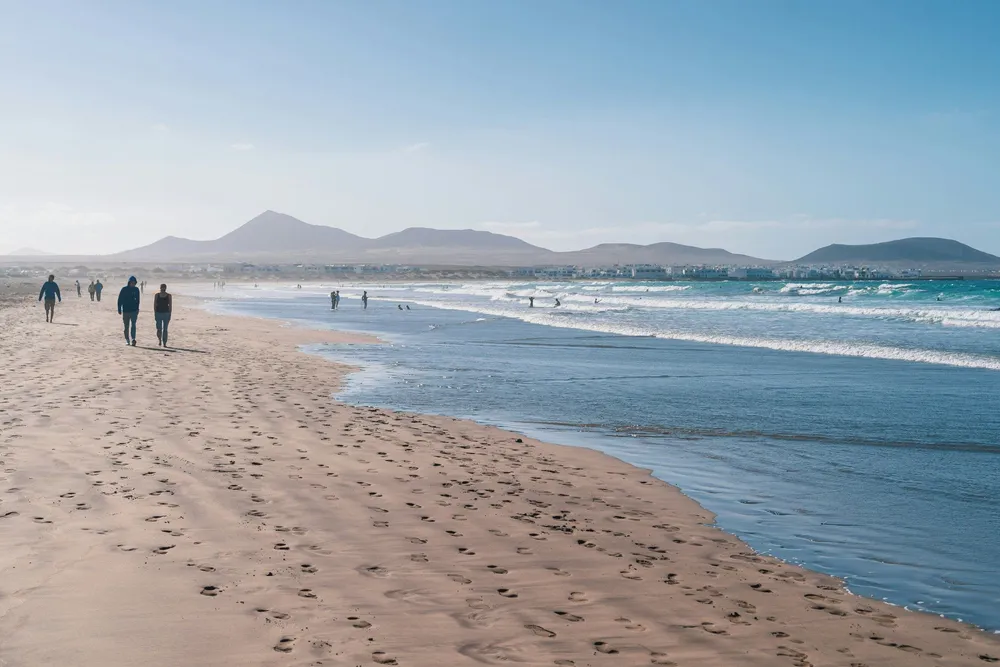 sandy beach in Lanzarote