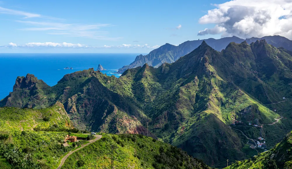 Tenerife with the Atlantic Sea in the background