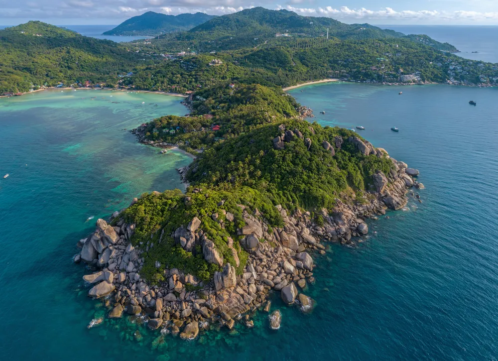 aerial view of Koh Tao