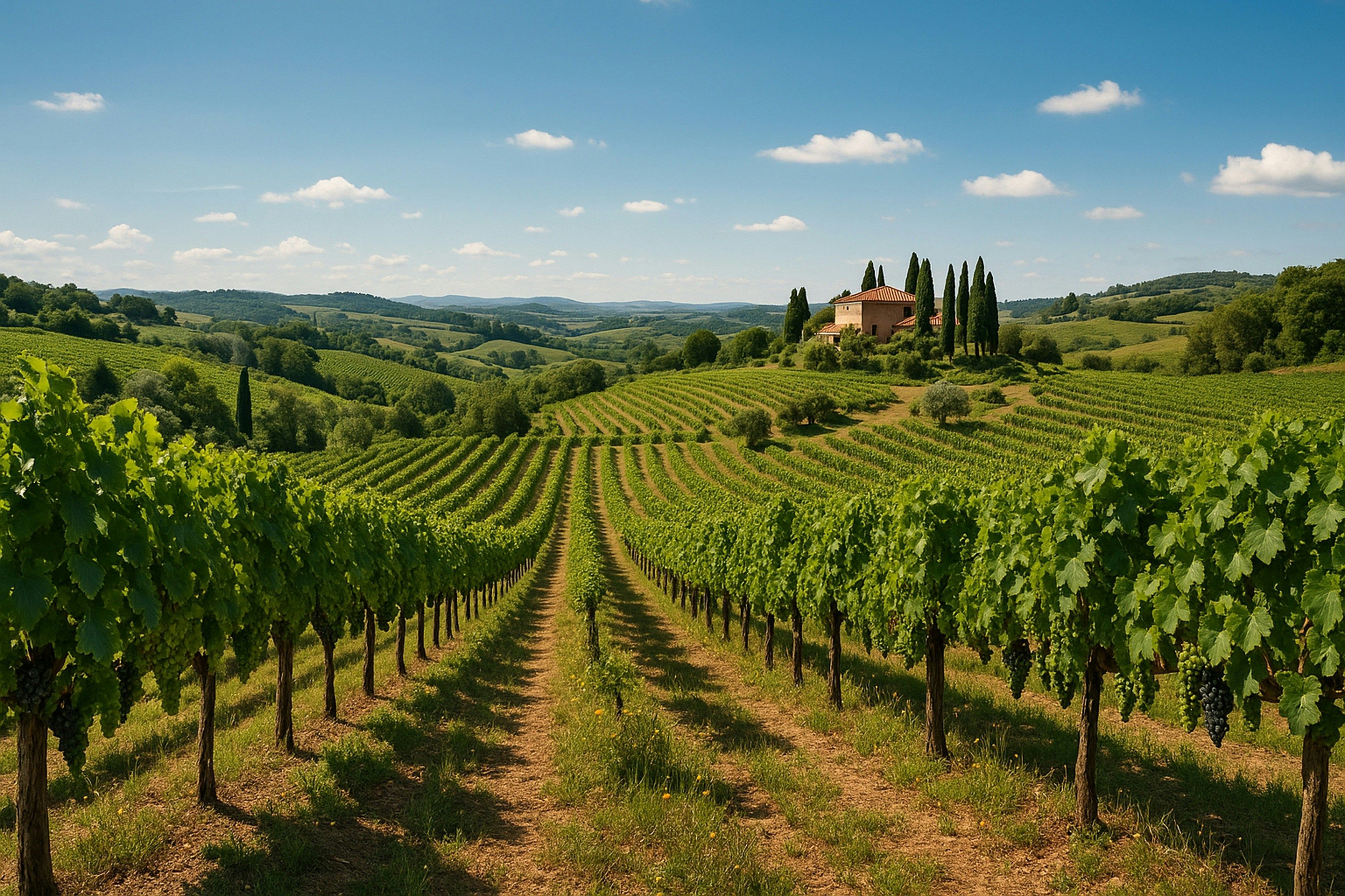 vineyards in Tuscany