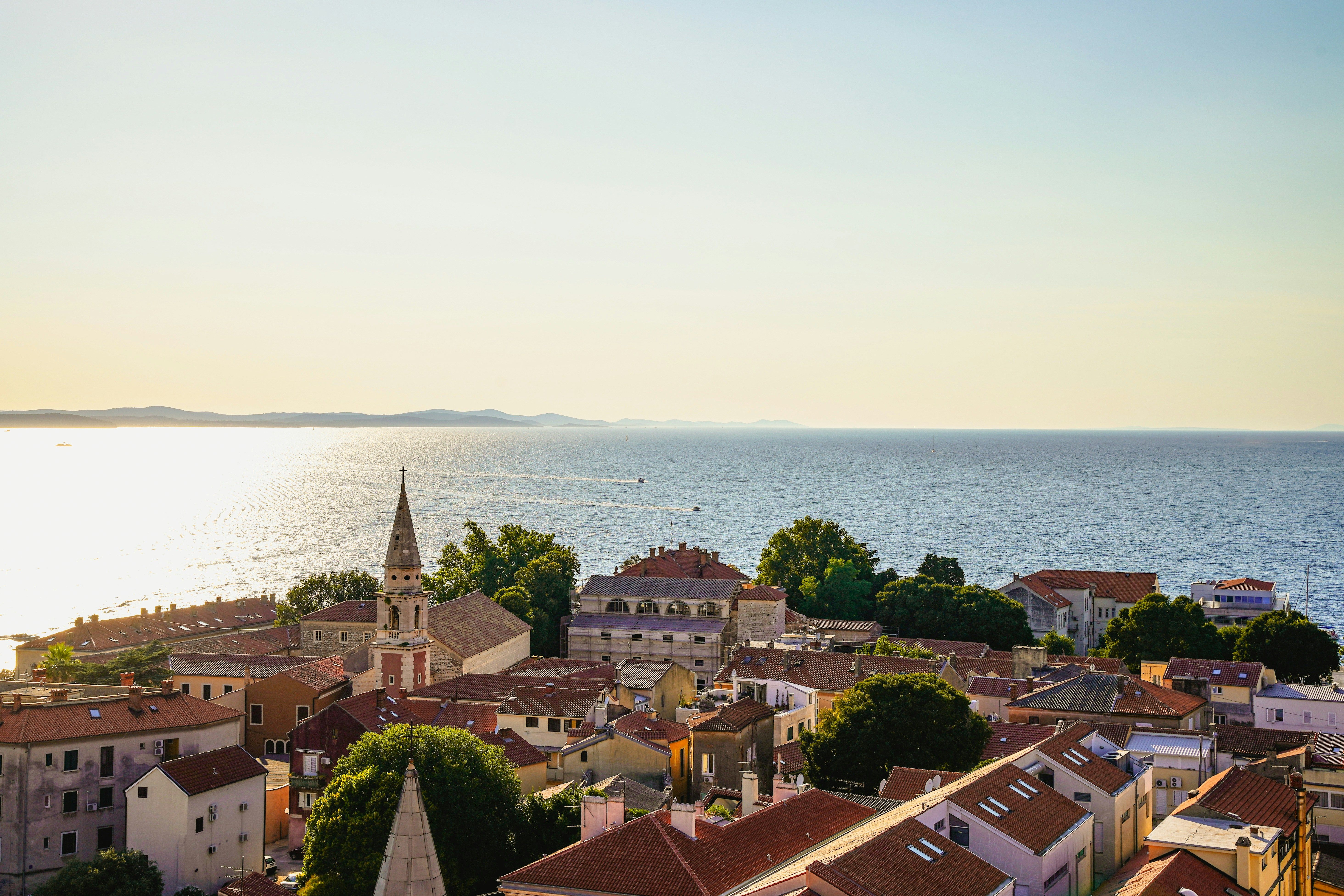 view of Zadar town from above