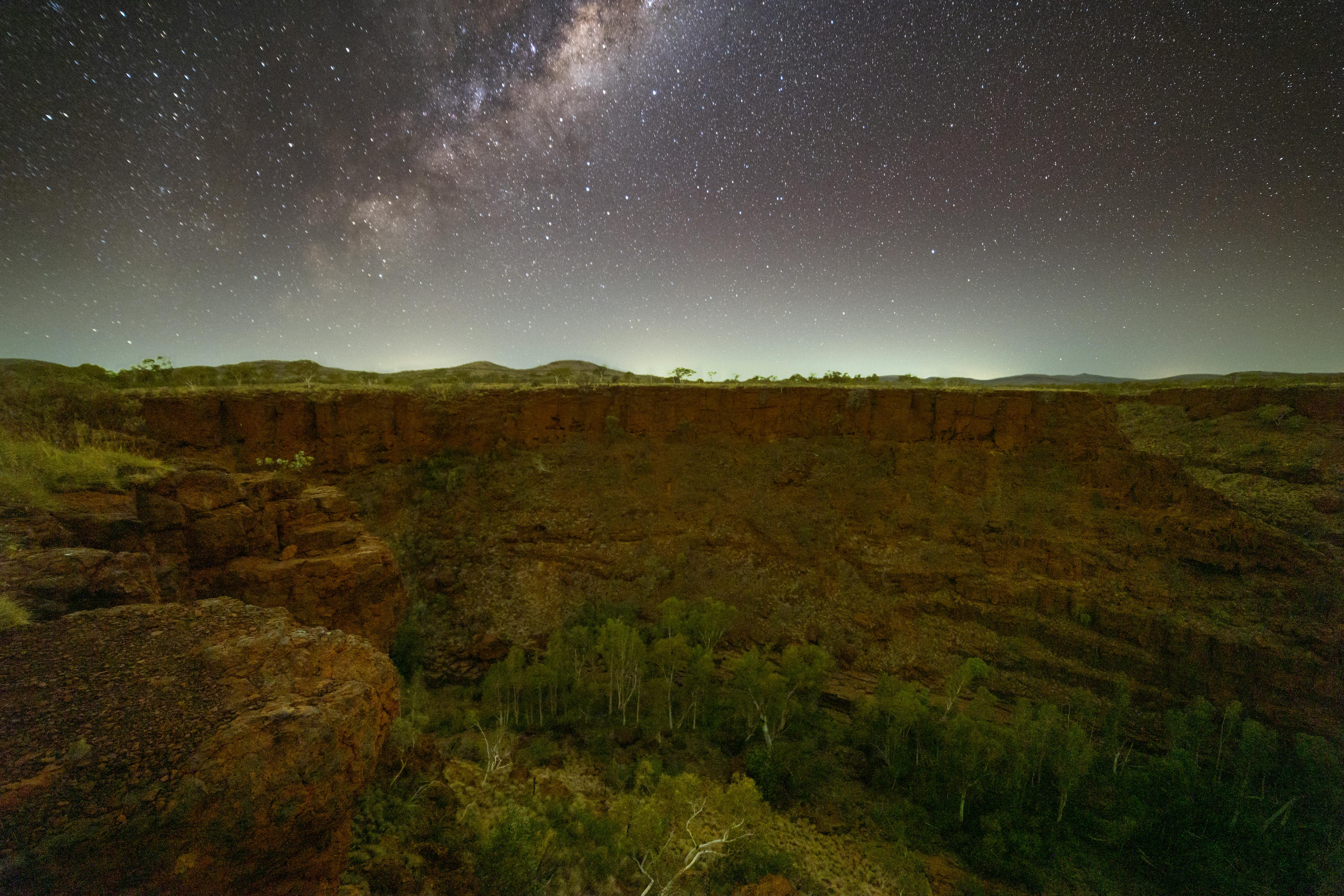 starry skies in Karijini National Park