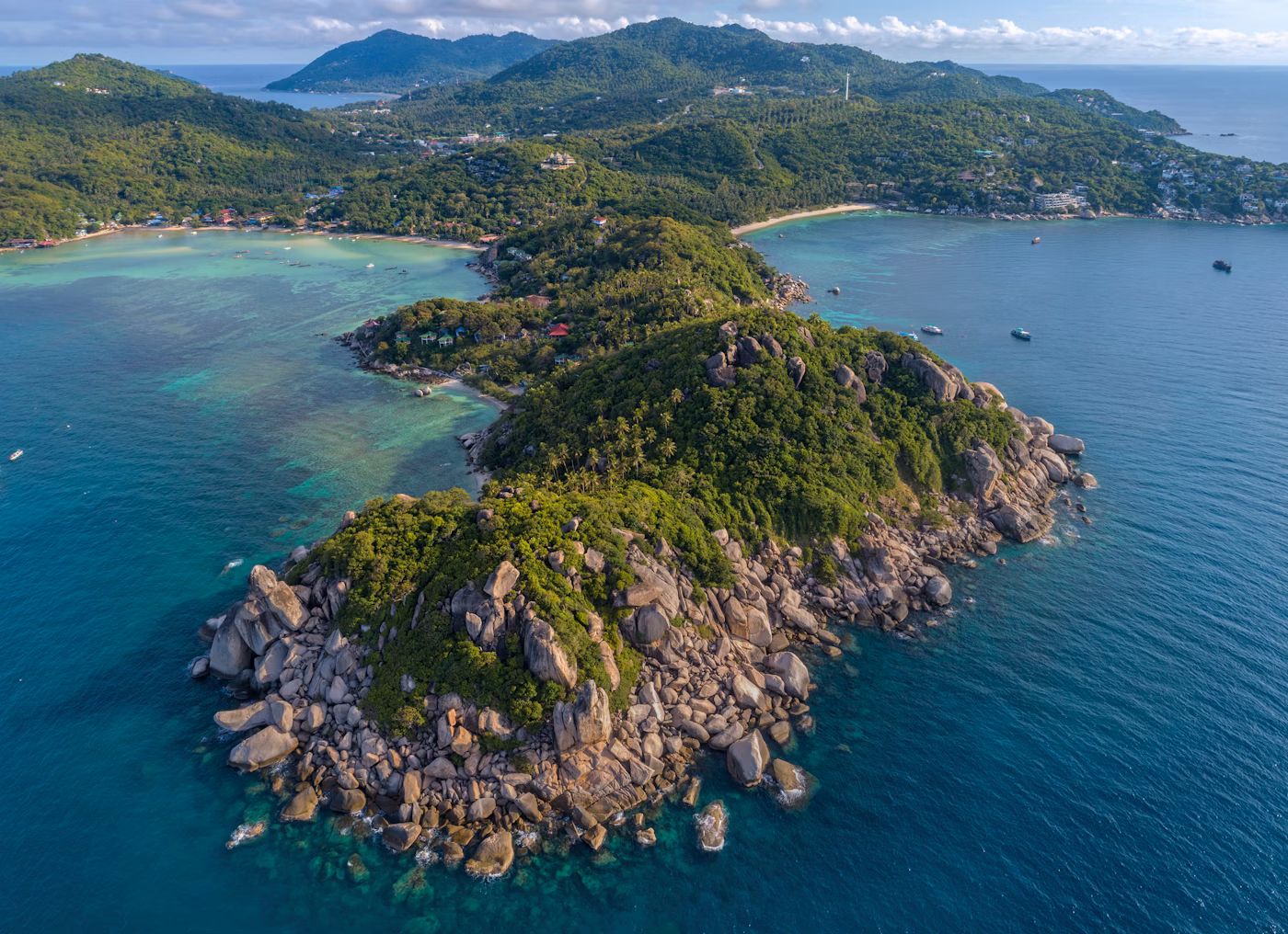 aerial view of Koh Tao