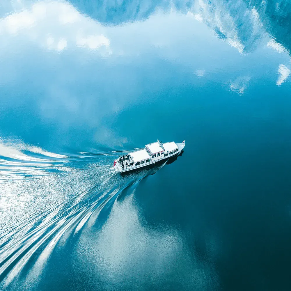 ship sailing in the middle of the sea