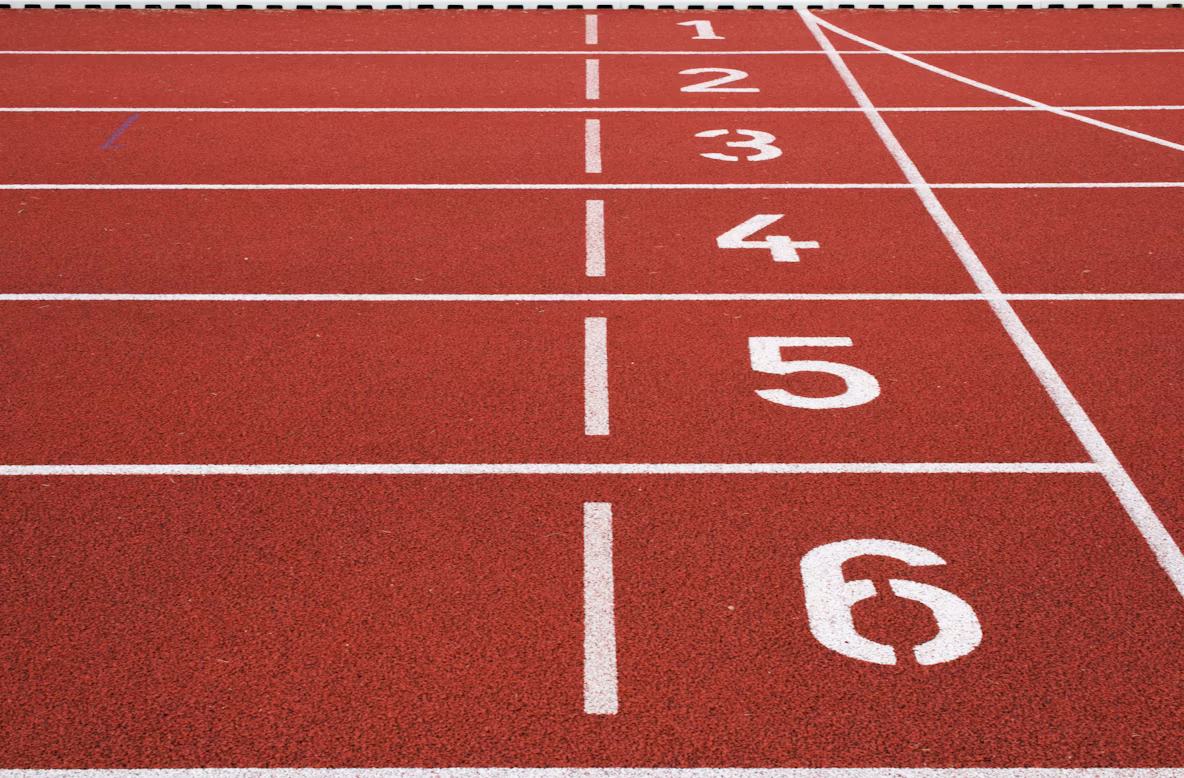 starting line on a racing track.avif