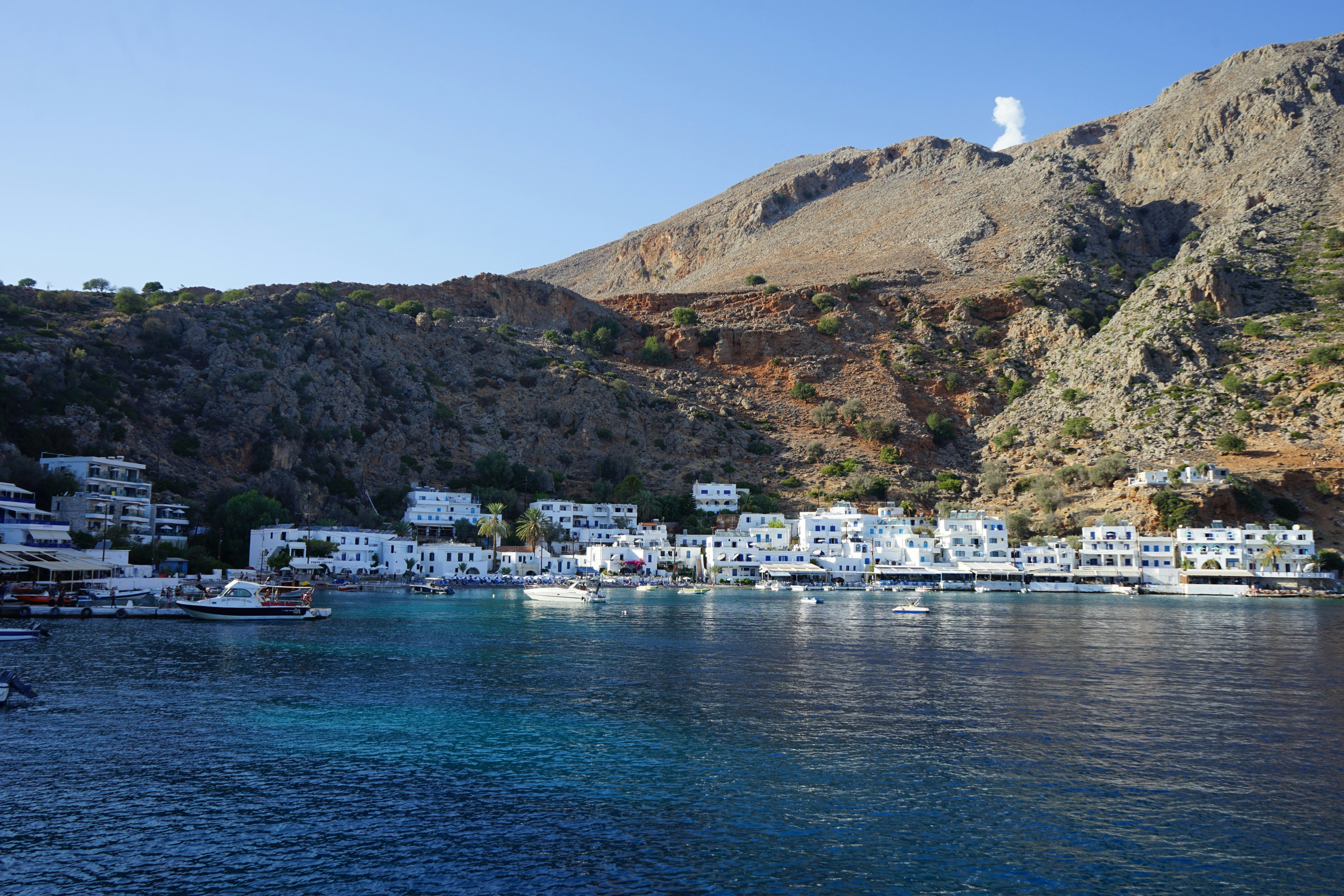 Loutro fishing village in Crete