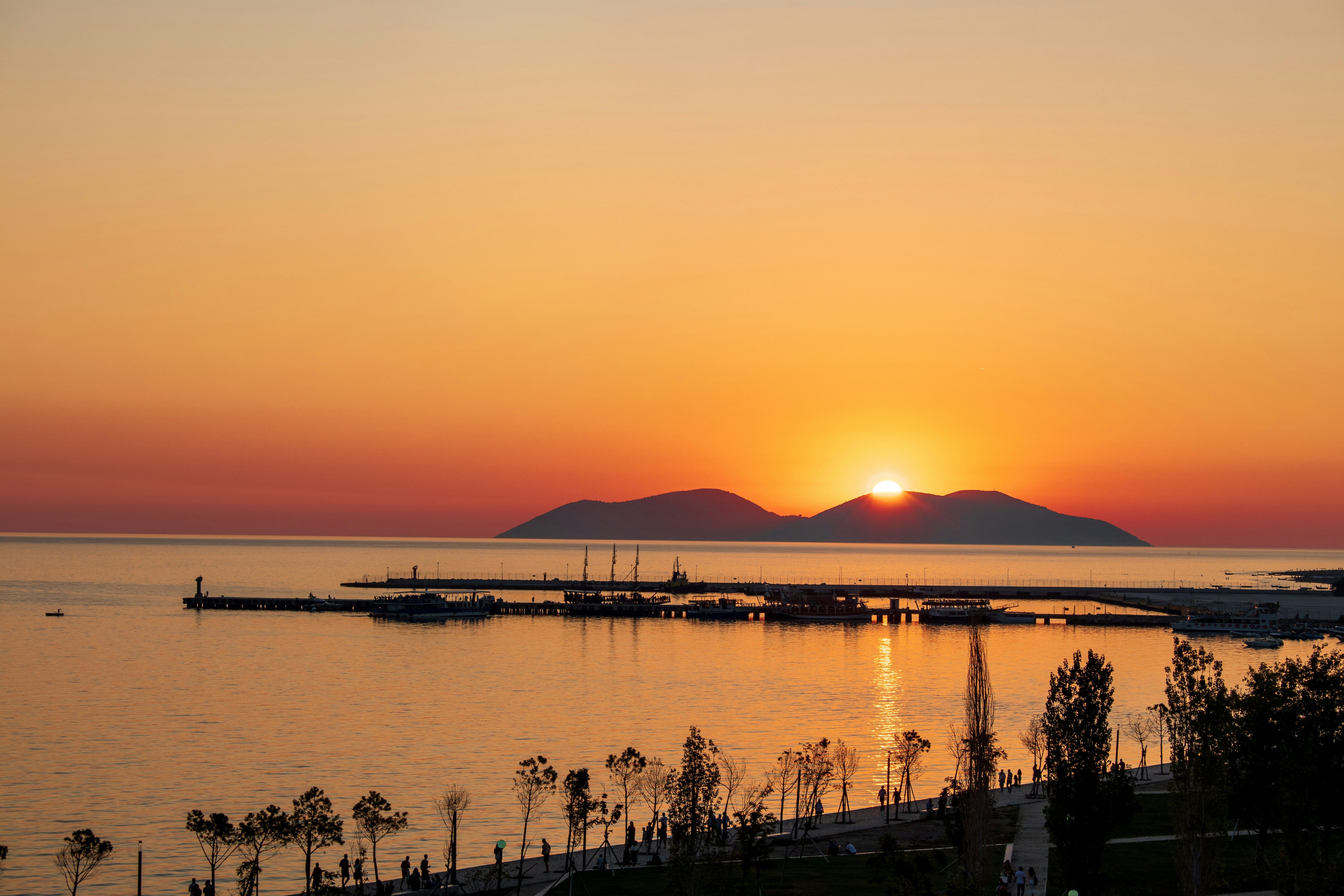 Vlora at sunset